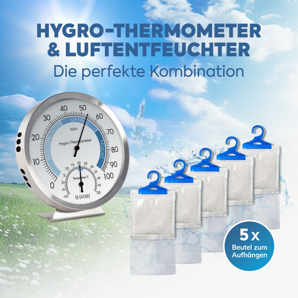 HYGRO-THERMOMETER & LUFTENTFEUCHTER - Die perfekte Kombination