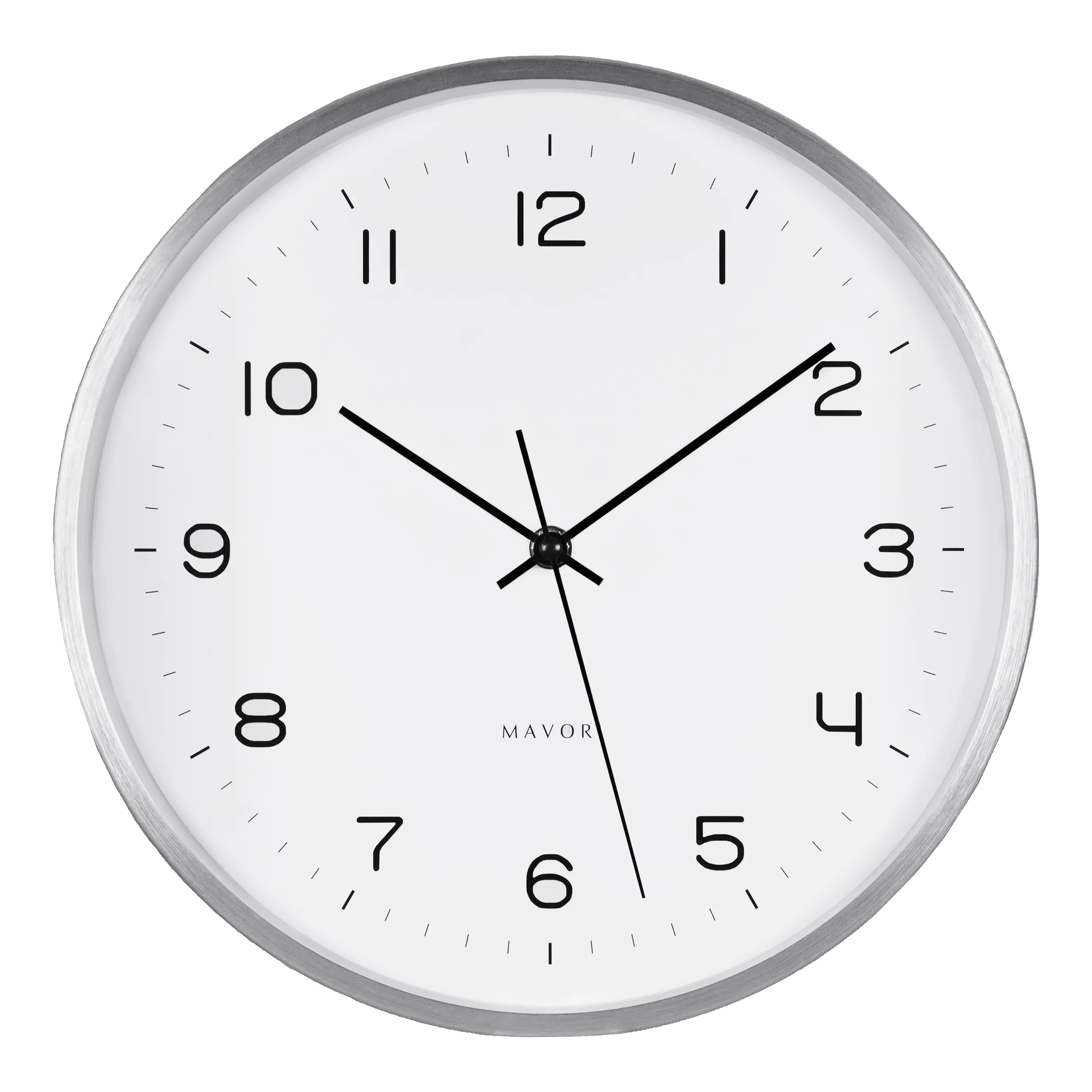 NEUES MODELL - ANALOGE WANDUHR mit Metallrahmen - lautlos und sehr stilvoll
