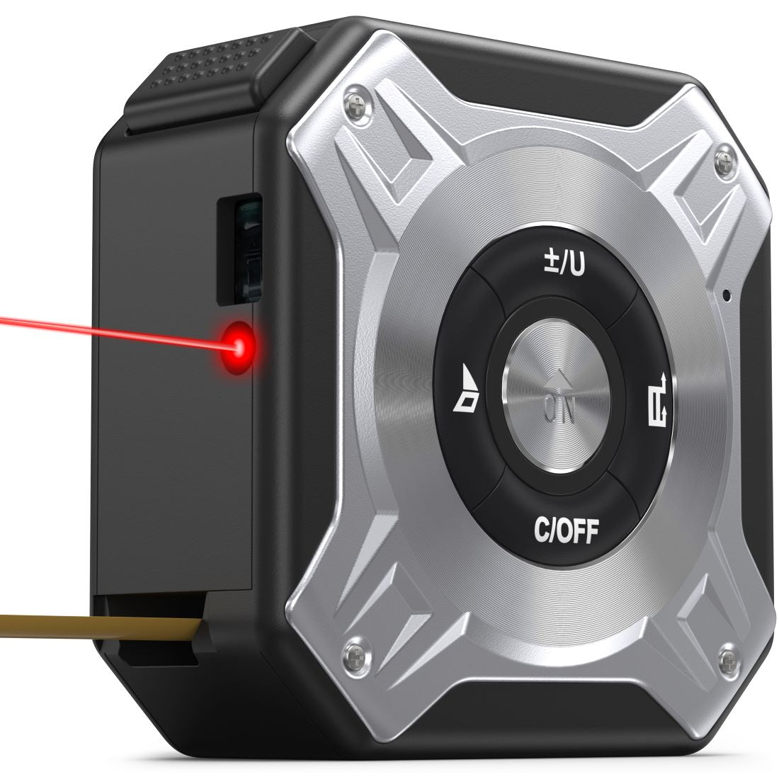PREMIUM LASER ENTFERNUNGSMESSER MIT MAẞBAND - äußerst präzise und sehr robust