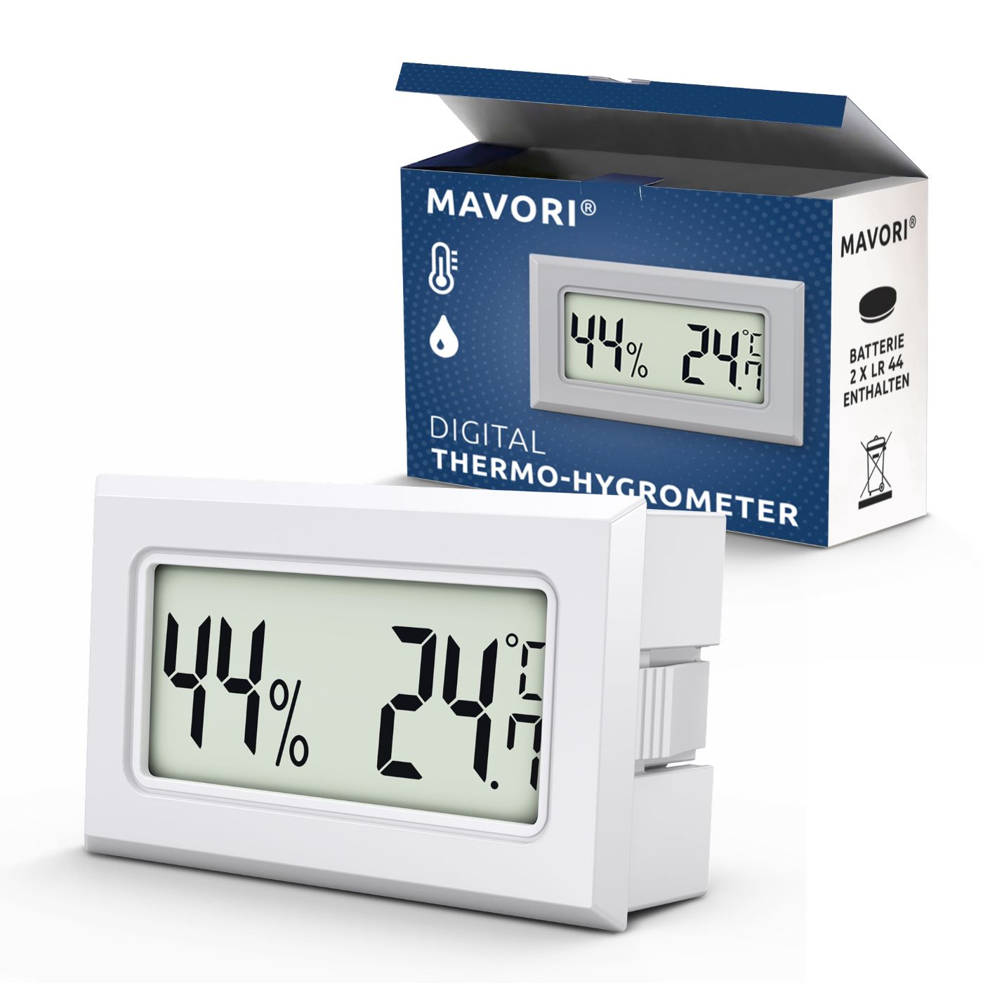 MINI HYGRO-THERMOMETER - zuverlässig und genau - inklusive Batterien