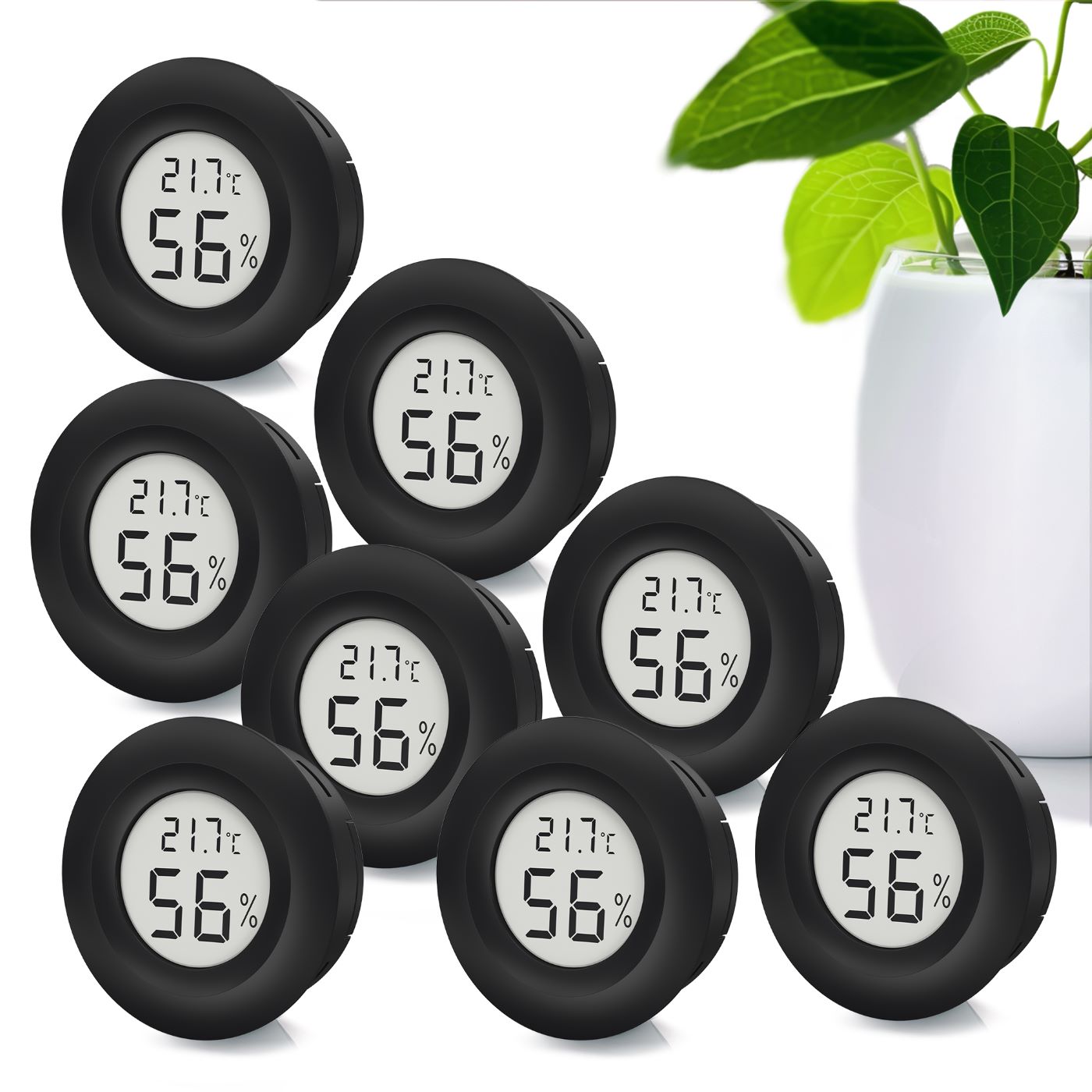 MINI HYGRO-THERMOMETER - sehr zuverlässig und vielseitig einsetzbar - inklusive Batterien