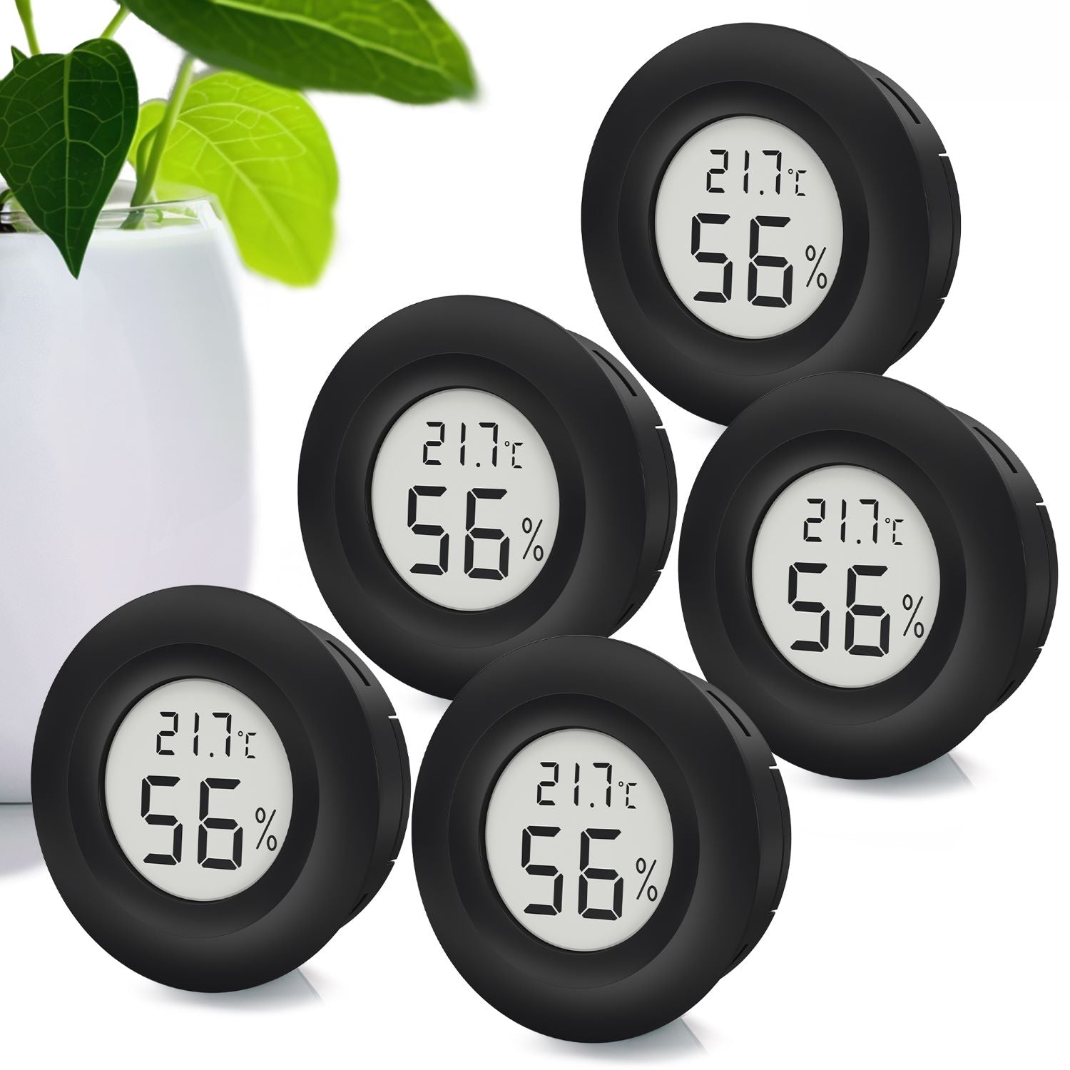 MINI HYGRO-THERMOMETER - sehr zuverlässig und vielseitig einsetzbar - inklusive Batterien