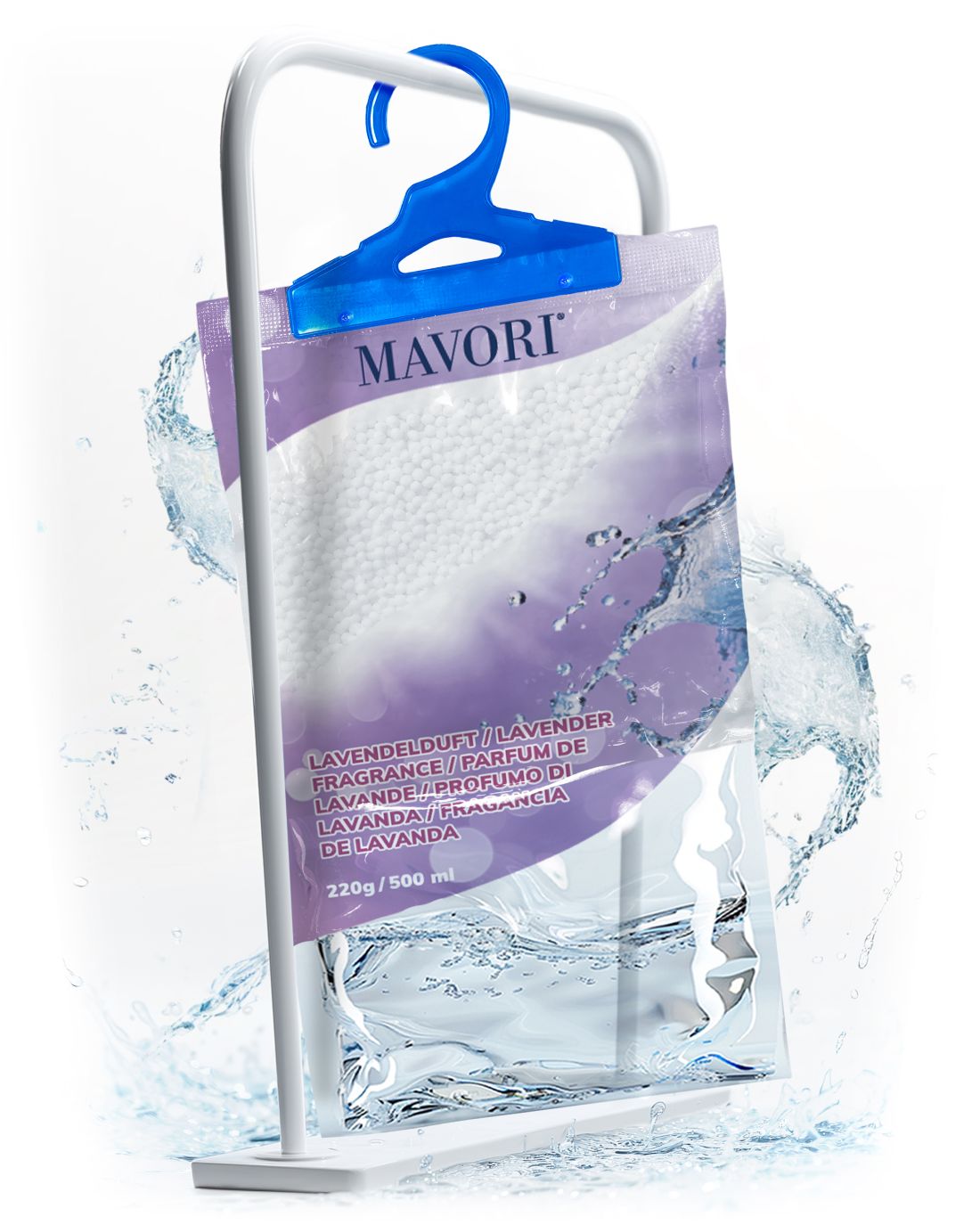 Luftentfeuchter zum Aufhängen - hilft gegen Feuchtigkeit, Schimmel und Gerüche - mit LAVENDELDUFT - NEU