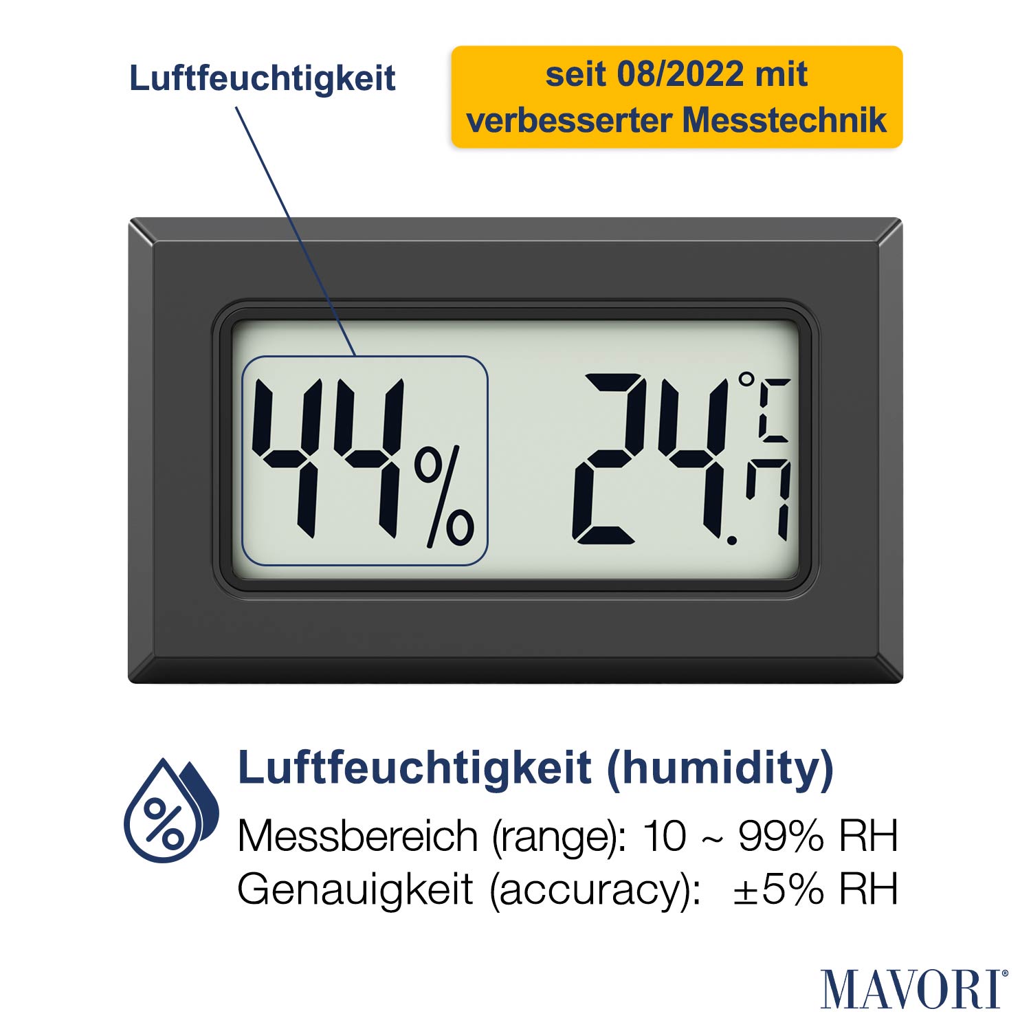 MINI HYGRO-THERMOMETER - vielseitig verwendbar und inklusive Batterien