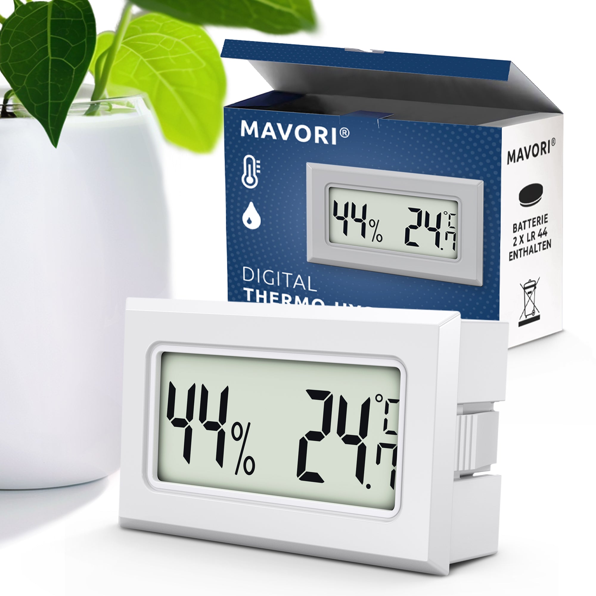 MINI HYGRO-THERMOMETER - zuverlässig und genau - inklusive Batterien