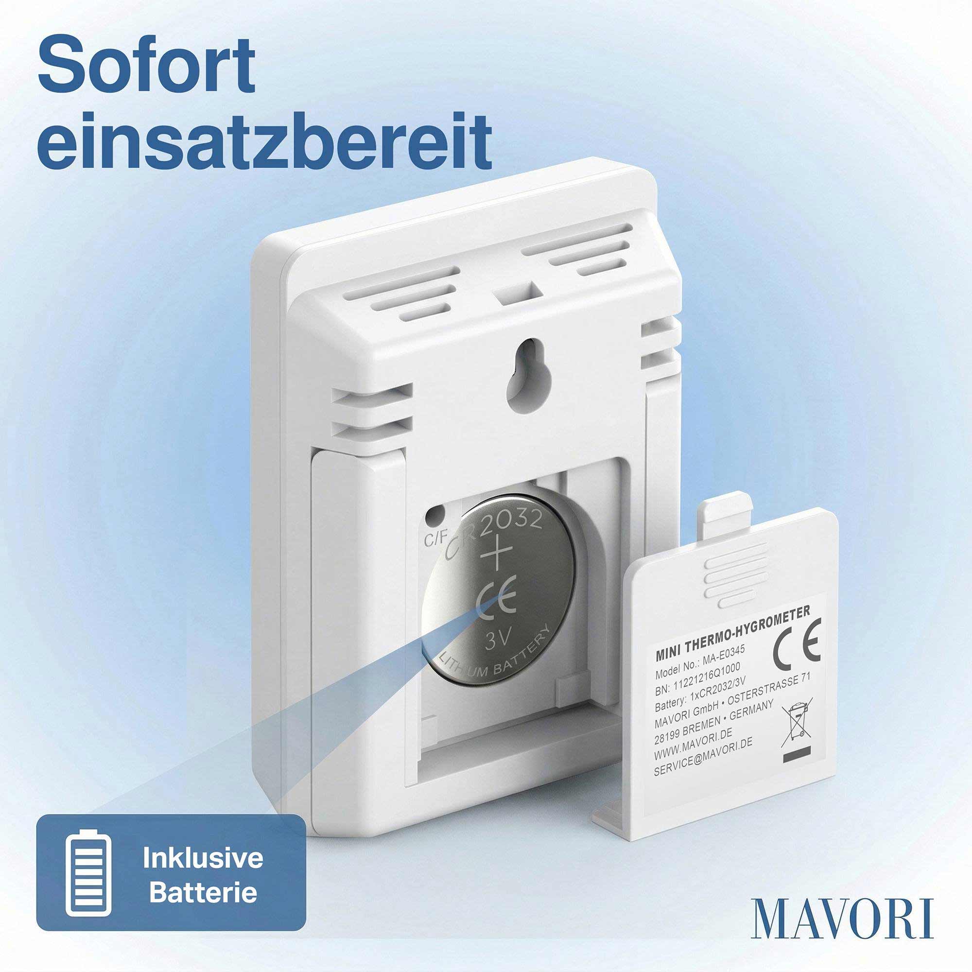 DIGITALER HYGRO-THERMOMETER - kompakt und mit präzisen Messwerten