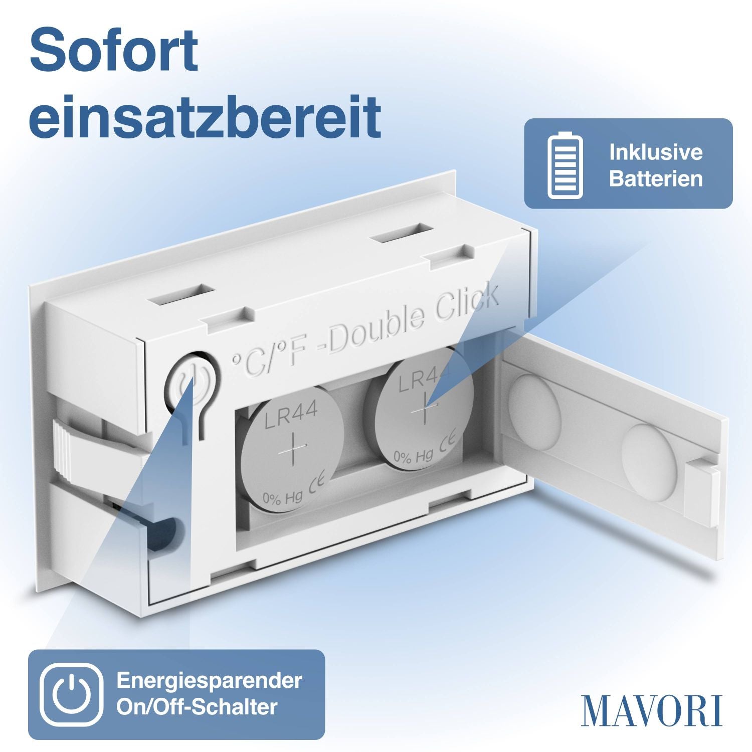 MINI HYGRO-THERMOMETER - zuverlässig und genau - inklusive Batterien