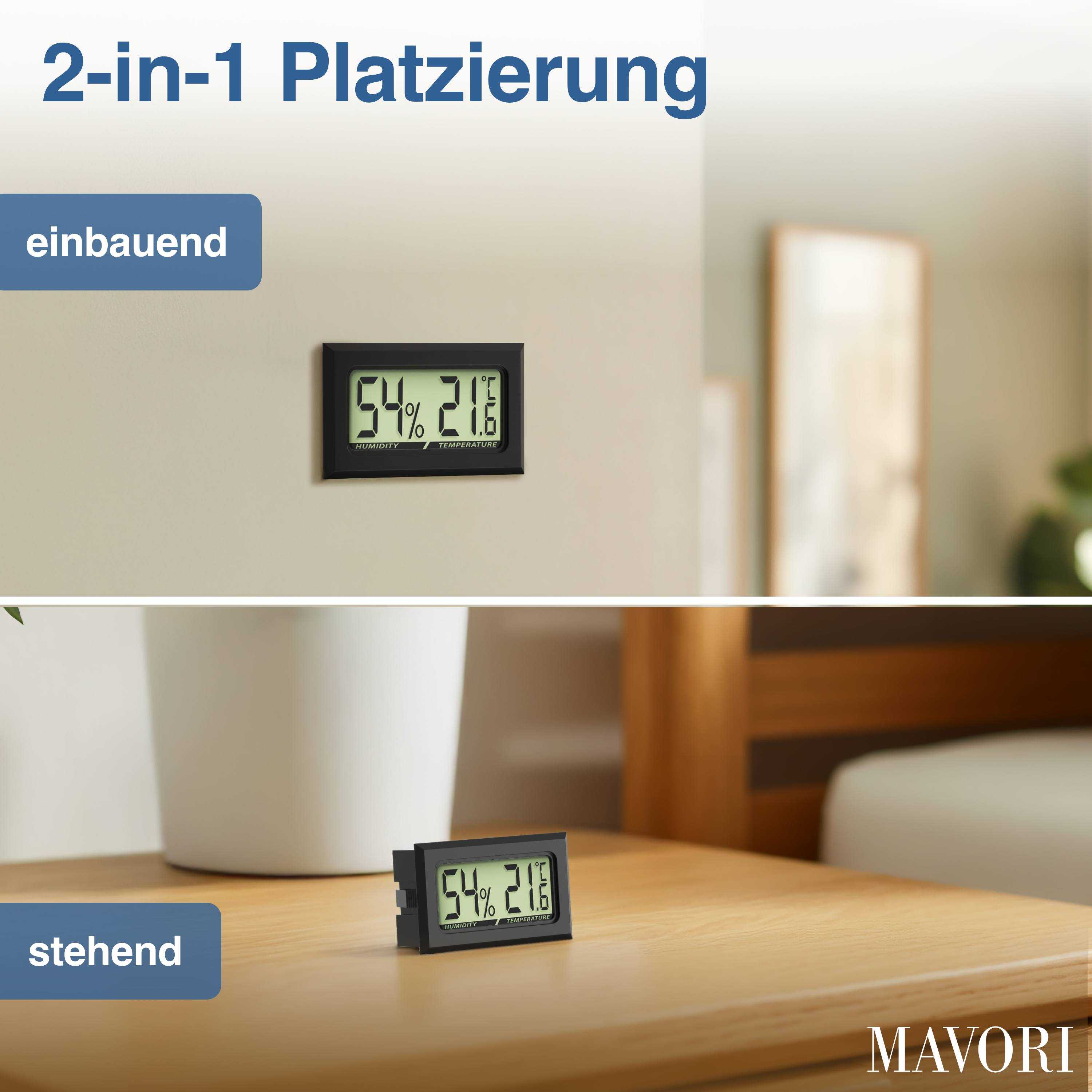 MINI HYGRO-THERMOMETER - vielseitig verwendbar und inklusive Batterien