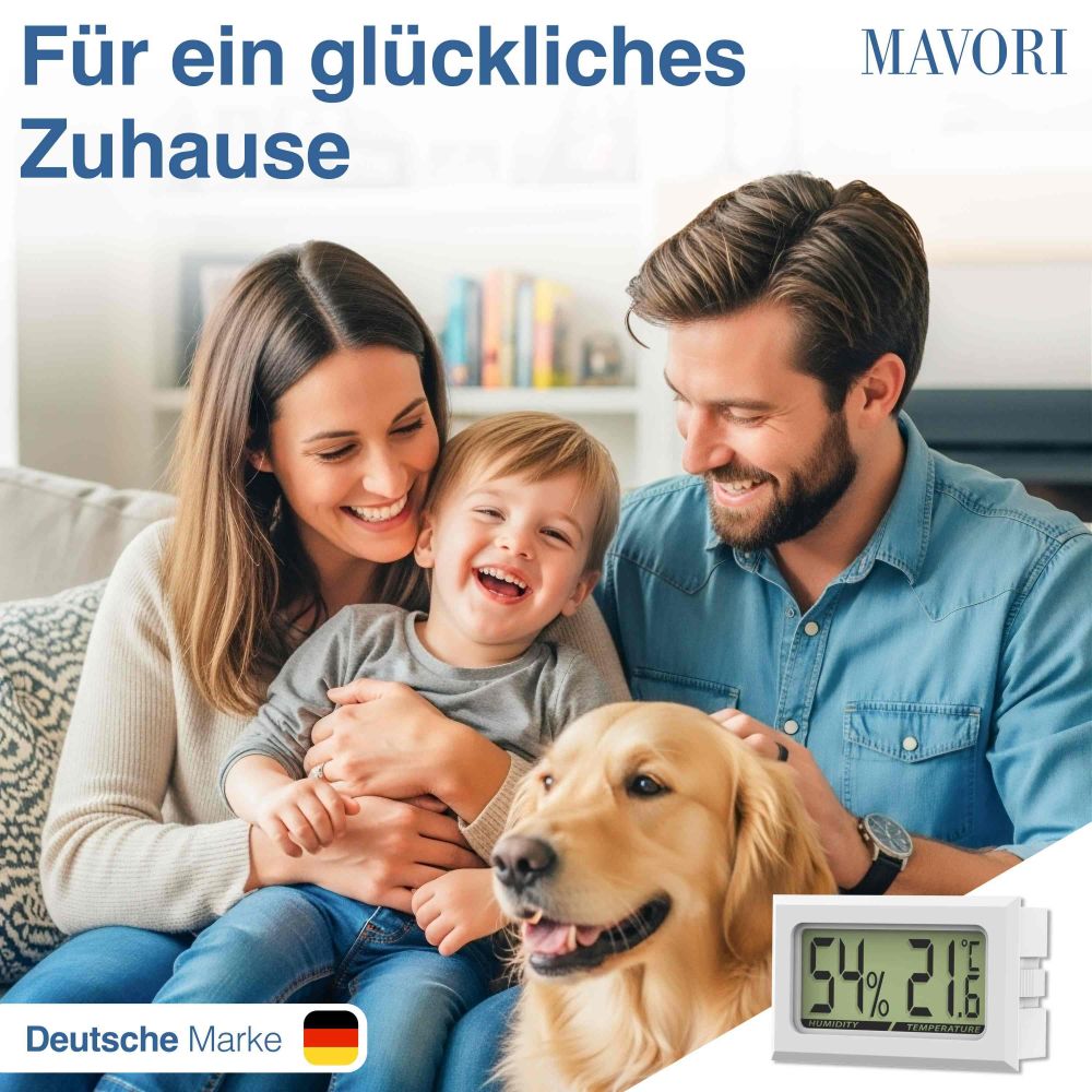 MINI HYGRO-THERMOMETER - zuverlässig und genau - inklusive Batterien