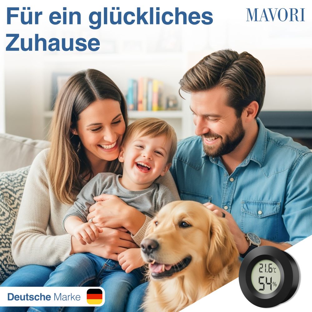 MINI HYGRO-THERMOMETER - sehr zuverlässig und vielseitig einsetzbar - inklusive Batterien