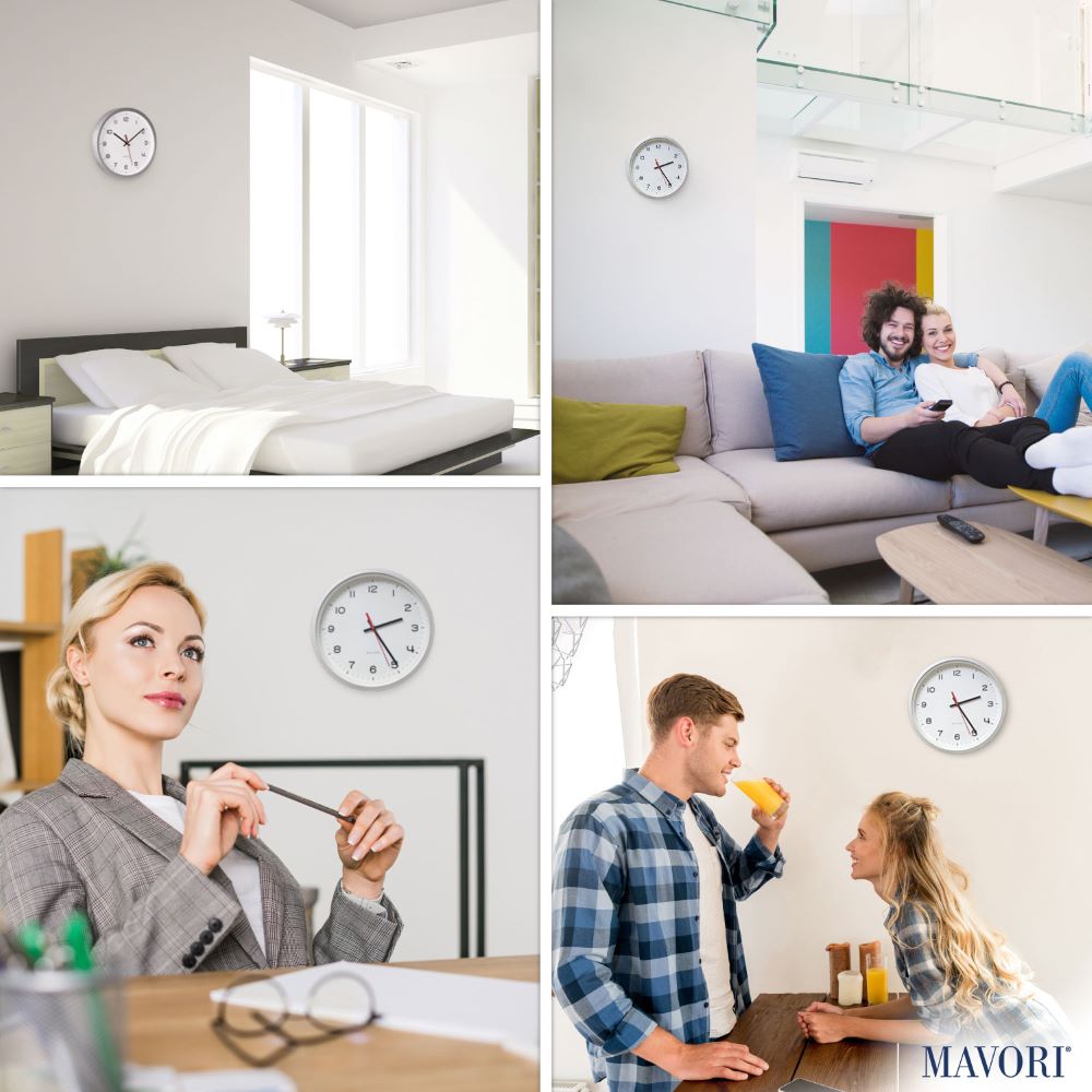 ANALOGE WANDUHR OHNE TICKGERÄUSCHE - lautlos und hochwertig