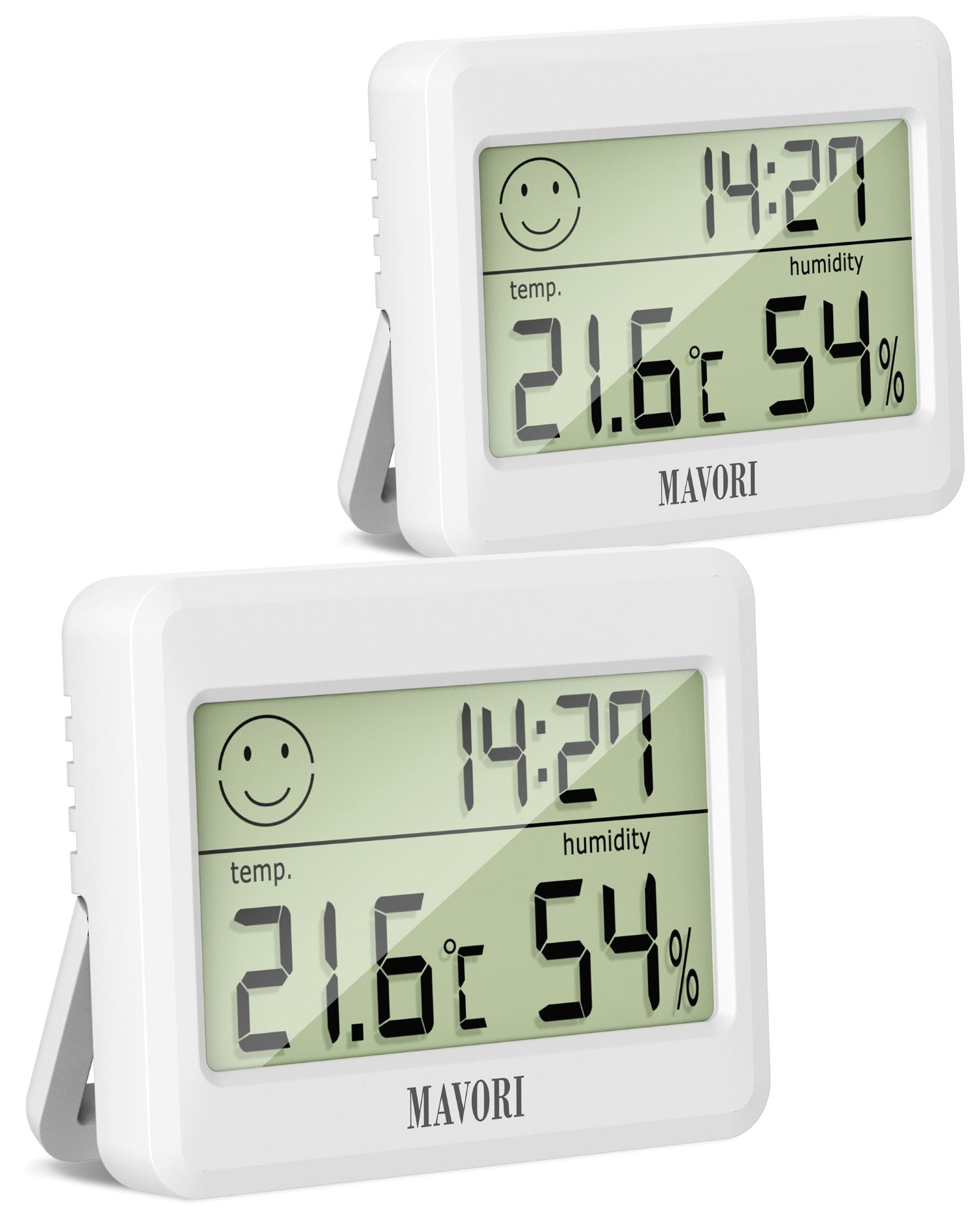 DIGITALER HYGRO-THERMOMETER inkl. UHR - kompakt und mit präzisen Messwerten - NEU