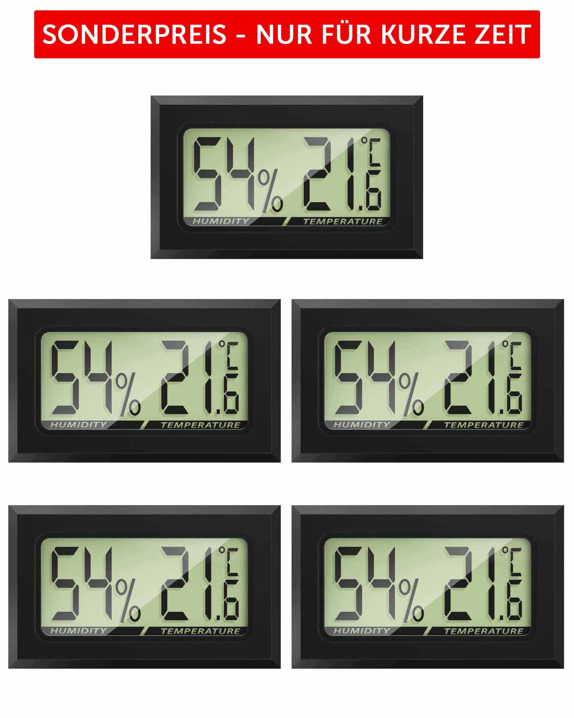 MINI HYGRO-THERMOMETER - vielseitig verwendbar und inklusive Batterien