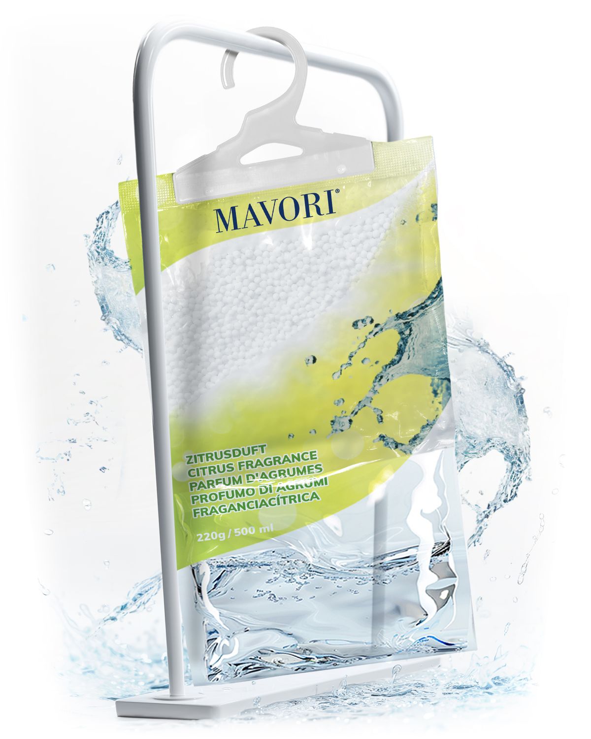 Luftentfeuchter zum Aufhängen - hilft gegen Feuchtigkeit, Schimmel und Gerüche - mit ZITRUSDUFT - NEU
