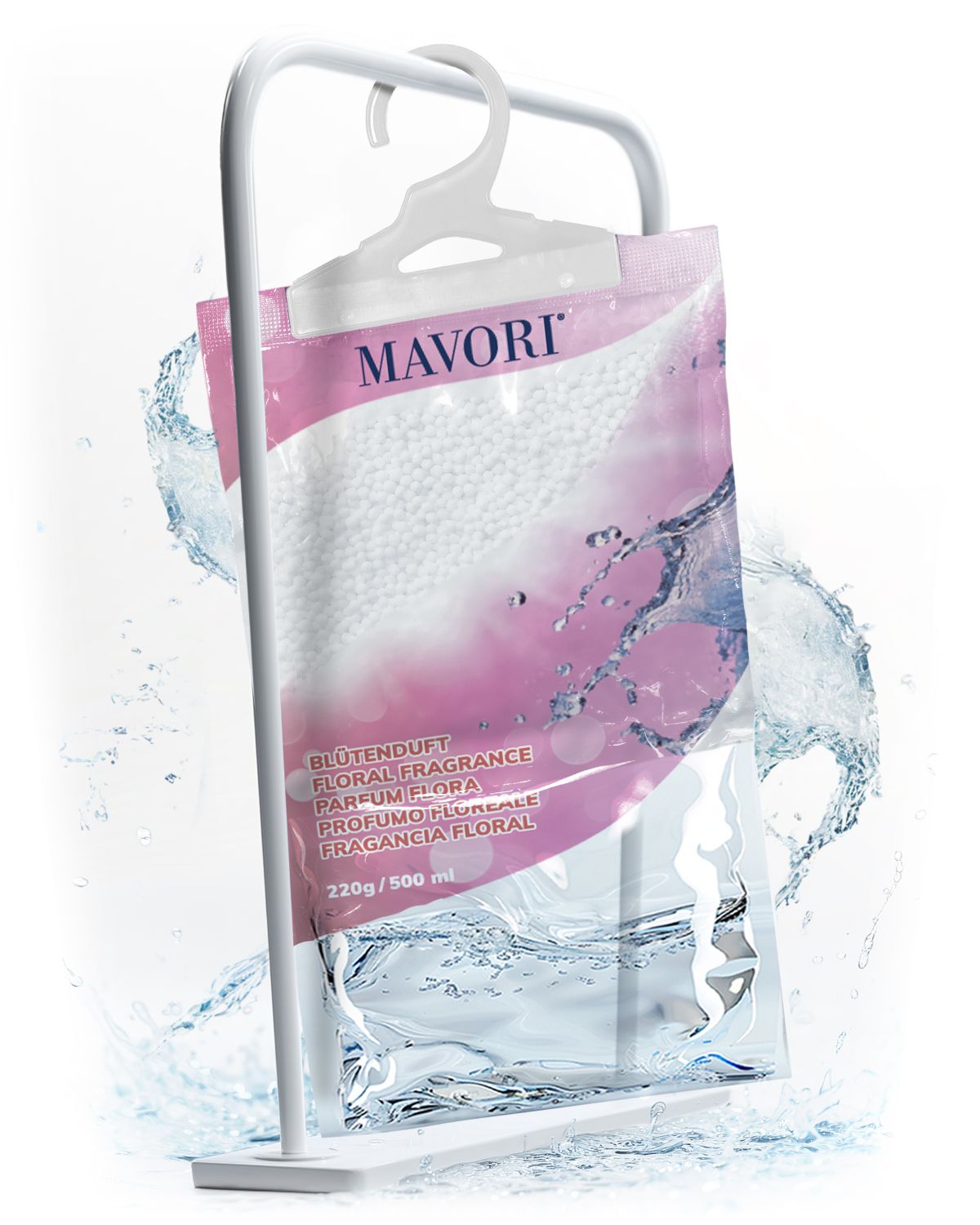 Luftentfeuchter zum Aufhängen - hilft gegen Feuchtigkeit, Schimmel und Gerüche - mit BLÜTENDUFT - NEU