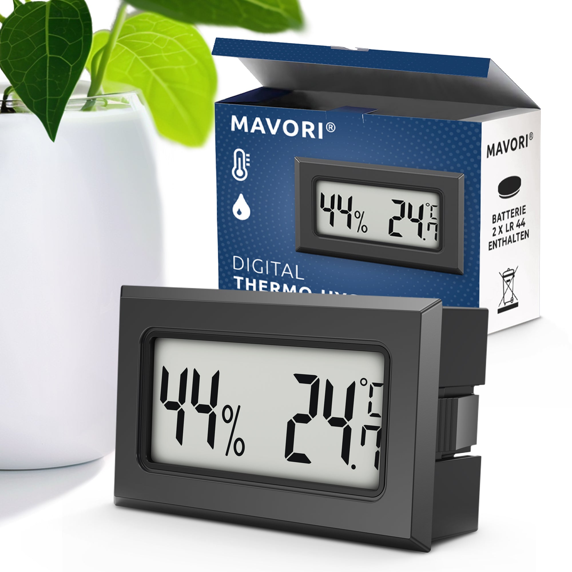 MINI HYGRO-THERMOMETER - vielseitig verwendbar und inklusive Batterien