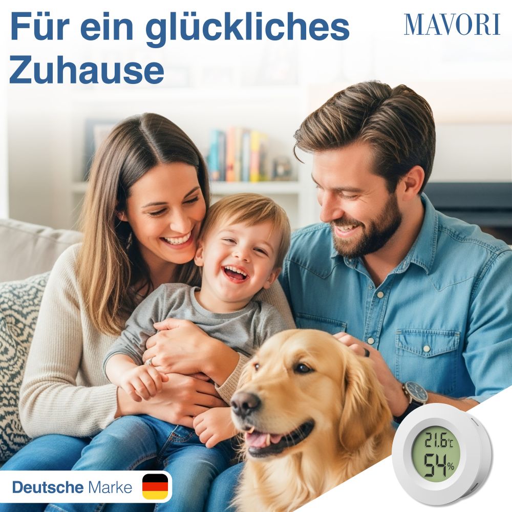 MINI HYGRO-THERMOMETER - sehr zuverlässig und vielseitig einsetzbar - inklusive Batterien