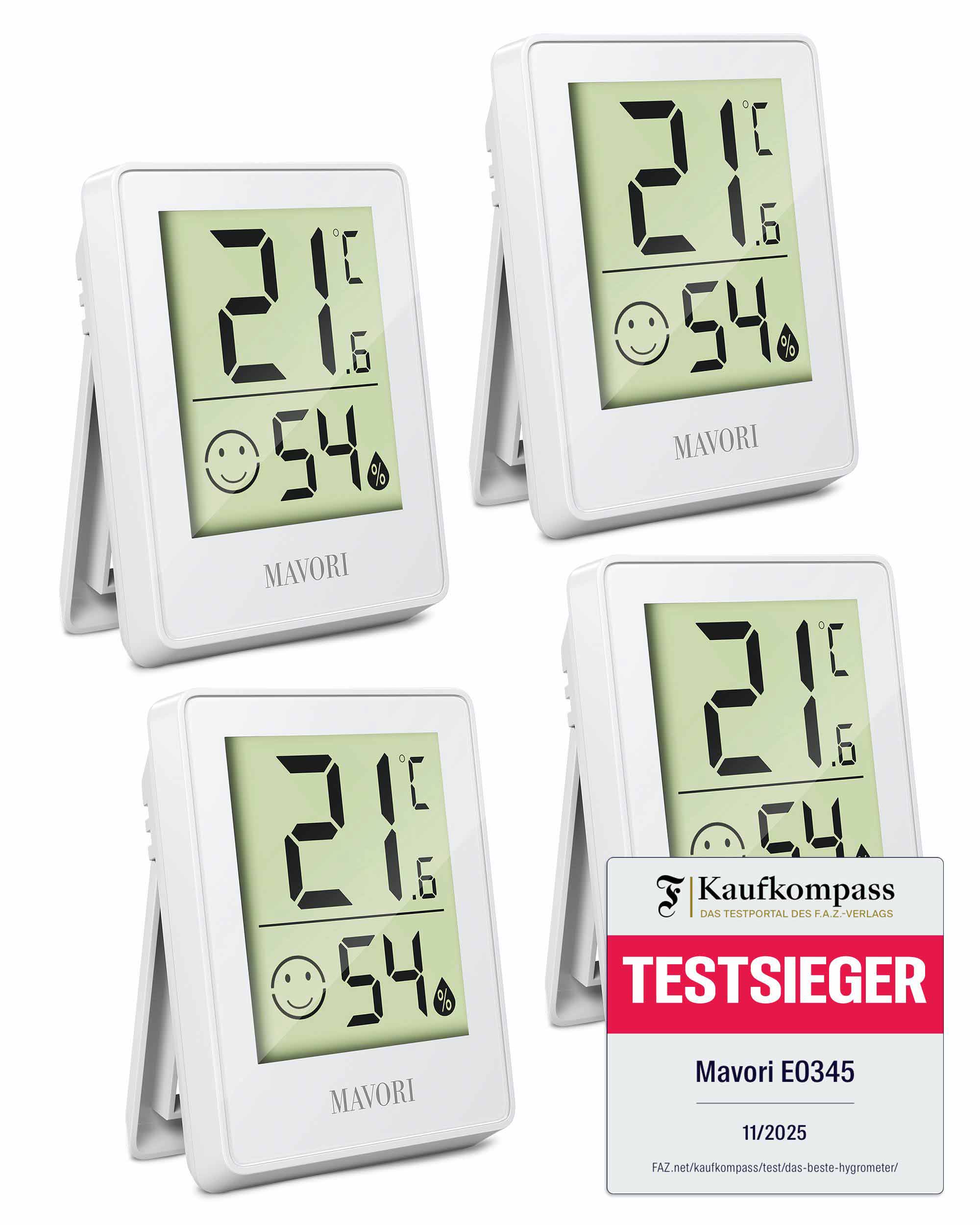 DIGITALER HYGRO-THERMOMETER - kompakt und mit präzisen Messwerten