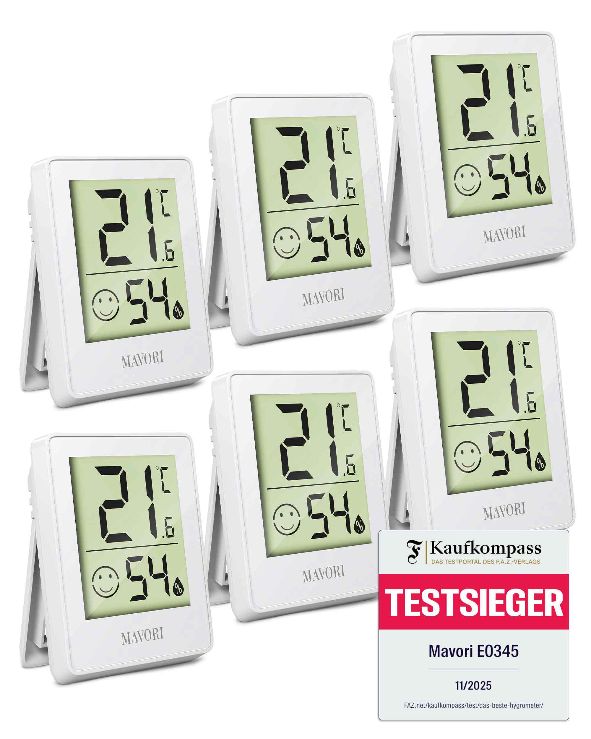 DIGITALER HYGRO-THERMOMETER - kompakt und mit präzisen Messwerten