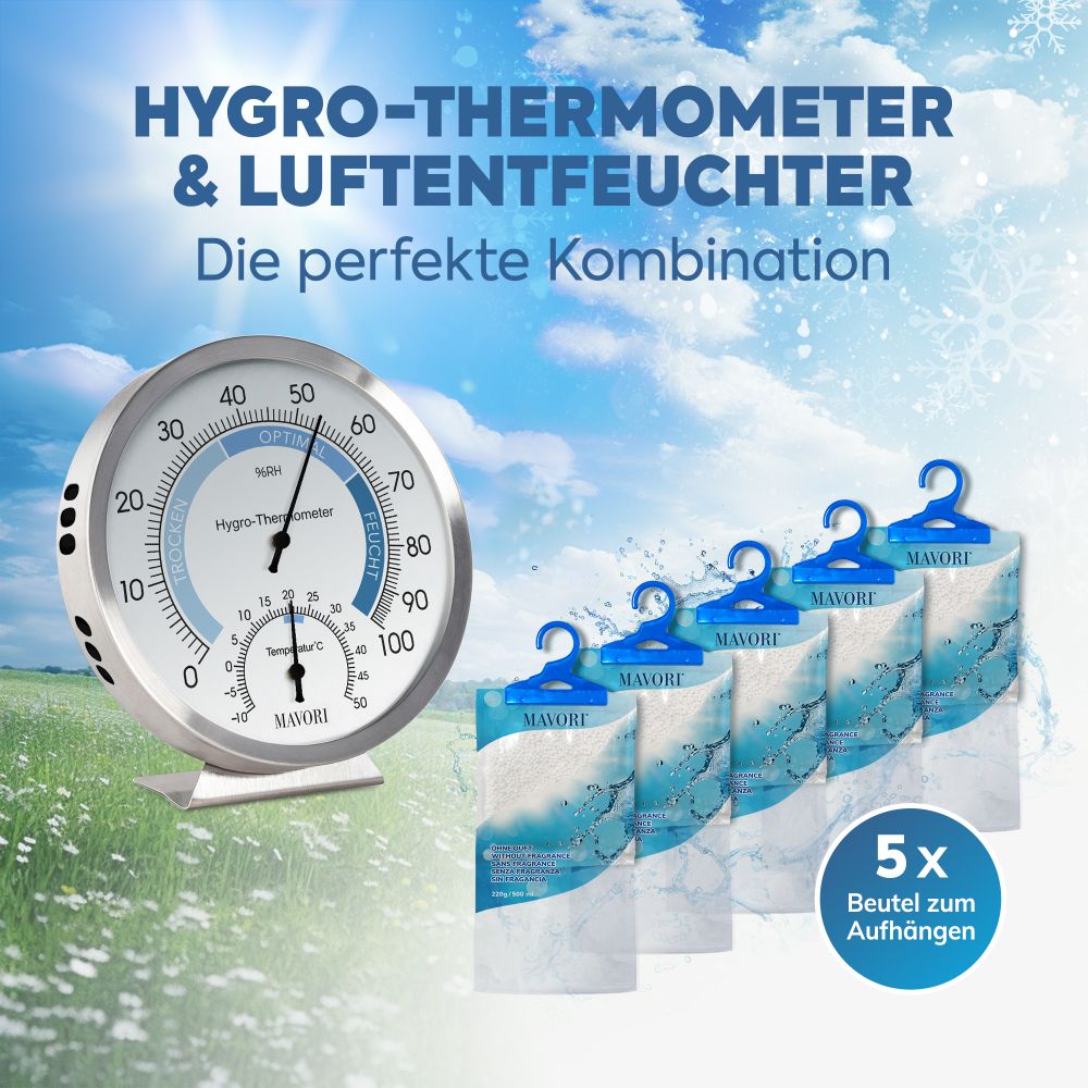 HYGRO-THERMOMETER & LUFTENTFEUCHTER  - Die perfekte Kombination