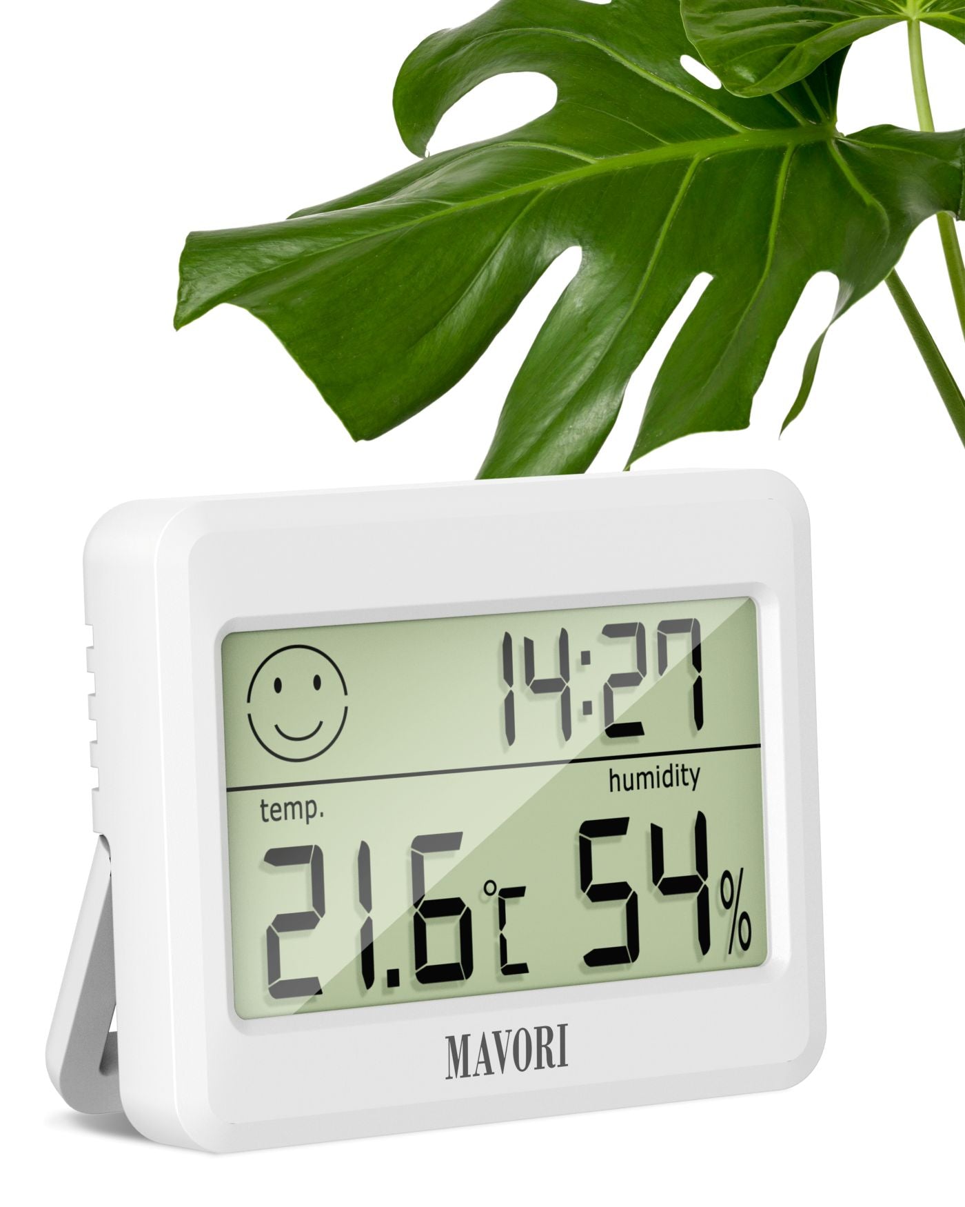 DIGITALER HYGRO-THERMOMETER inkl. UHR - kompakt und mit präzisen Messwerten - NEU